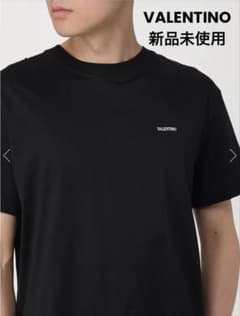 【新品未使用】VALENTINO ヴァレンティノ メンズ ロゴ Tシャツ 黒 Sのサムネイル