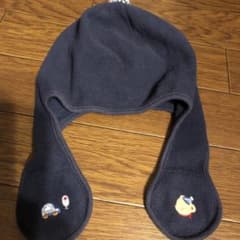 ⭐️ファミリア　フリース　帽子　ネイビー⭐️のサムネイル