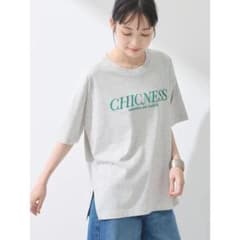 earth music&ecology ロゴTシャツ グレーのサムネイル