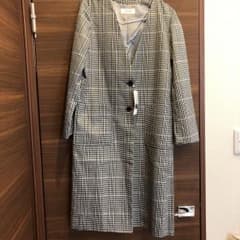 【未使用品】LOWRYS FARM ノーカラーロングコートのサムネイル