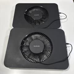 ELECOM ノートパソコン用冷却パッド SX-CL21 ブラック　まとめて2台のサムネイル
