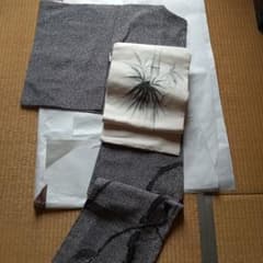 再お値下げいたしました❤️川村久太郎松竹梅柄　訪問着着物と帯セットのサムネイル