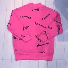 トレーナー ピンク 英字のサムネイル