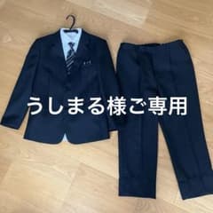 スーツ　卒業式　レジメンタルタイのベーシックスーツセット(ゆったりサイズ)のサムネイル