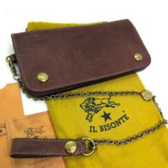 【激レア ウォレットチェーン付 美品】イルビゾンテ　トラッカーウォレット　長財布 激レア ウォレットチェーン付 美品】イルビゾンテ トラッカー