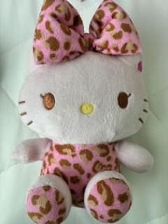 ハローキティ ヒョウ柄 ぬいぐるみ マスコットのサムネイル