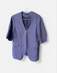 《美品》ノーカラージャケットのサムネイル