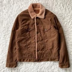 美品 EDWIN エドウィン コーデュロイ ボアジャケット ブラウン 619
