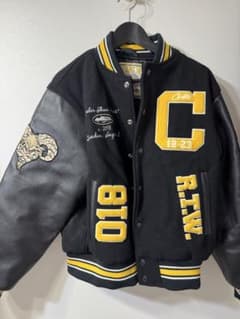 Corteiz The Goat VarsityJacketブラック　スタジャン