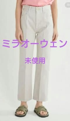 ♦未使用♦ Mila Owenステッチデザインストレートカラーデニムパンツのサムネイル