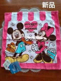 [신품]Disney 미키 & 미니 핸드 타올 34.5 × 35cm