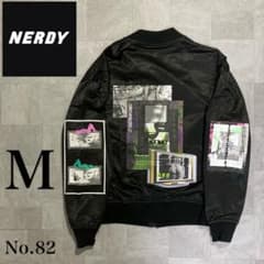 希少！ NERDY 刺繡ロゴ グラフィックプリント フルジップ ジャケット 