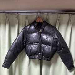SEAMIND ブラックレザージャケット 韓国製88-92-160のサムネイル
