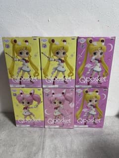 미개봉 Qposket 미소녀 전사 세일러 문 슈퍼 치비 문 6점 세트