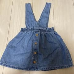 【購入不可】【みぃ様限定】ZARA baby デニム　サスペンダー付スカートのサムネイル