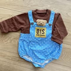 アプレレクール tiny bear チロルチョコ 長袖ロンパースのサムネイル