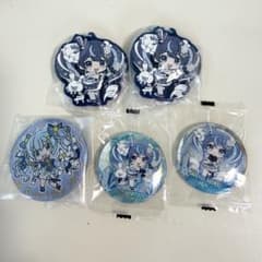 하츠네 미쿠아소와 SNOW MIKU 2025 캔 배지 고무키링