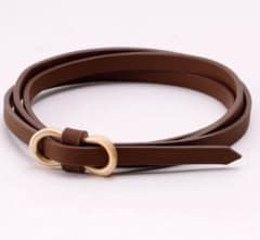 新品  しまむら tal. by yumi. ダブルリングベルト 中茶  完売品のサムネイル