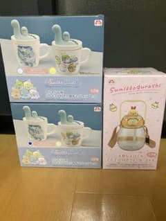 すみっコぐらし 小皿＆マグカップ えびちゃんウォーターボトル プライズセット