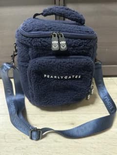 PEARLY GATES ボア素材 保冷バッグ ネイビー - メルカリ