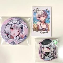 ぶいすぽ 空澄セナ 特大缶バッジ チェキ風カード ステッカー VGGC