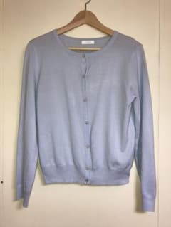 【最終価格】TURDEA水色カーディガンLサイズのサムネイル