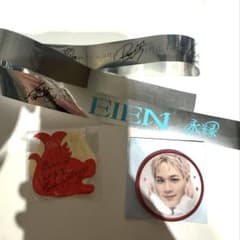 JO1 缶バッジ EIEN 豆原一成 カプセルトイ ステッカー 銀テープ 名古屋