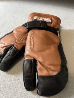 超美品！HESTRA GORE-TEX ミトングローブ ブラウン/ブラック - メルカリ