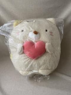Anonymous shipping, unopened: Sumikko Gurashi Fluffy Heart Plush Toy XL (Cat)