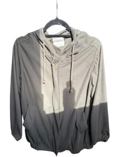 カーキ フード付きパーカー