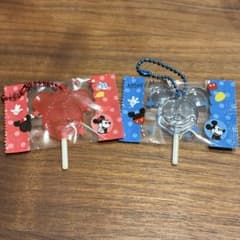 【即購入可】ミッキー＆ミニー キャンディ型キーホルダー 2個セットのサムネイル
