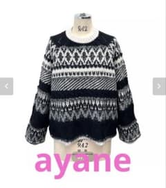 ❤︎ayaneアヤン❤︎ノルディック柄プルオーバーニットのサムネイル