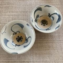 茶碗　くらわんか椀　二個まとめ　染付　骨董　アンティーク