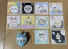 Thumbnail of ちいかわ　あつめてシールガム3 10枚とお着替えパジャマちいかわセット