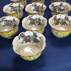京焼乾山写菊絵向付10客 新品未使用 法事の器 - メルカリ