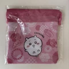 くら寿司 ちいかわコラボ オリジナルミニ巾着 ピンクのサムネイル