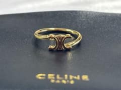 【美品】CELINE ゴールドトーン ロゴリング 11号 美品】CELINE ゴールドトーン ロゴリング 11号 - メルカリ