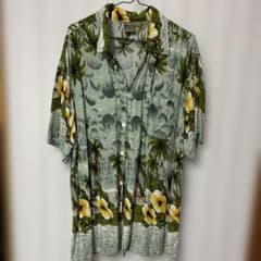 ど*め様 アロハシャツ XL グリーンのサムネイル
