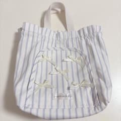しまむら　morinorinkle オムツ巾着 ストライプ