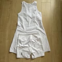 On レディース COURT DRESS テニスウェア ホワイト XS - メルカリ