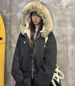 裏ボアファー付きブルゾンのサムネイル