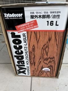 新品未使用　キシラデコール#111ウォルナット　１６Lのサムネイル