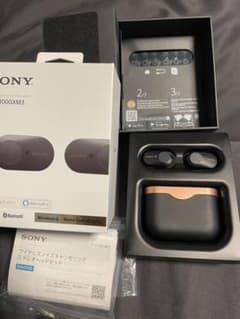 美中古　SONY WF-1000XM3  ワイヤレスイヤホン　ノイズキャンセルのサムネイル