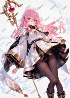 オリジナルキャラクター フィギュアポスターa4紙光沢レア♥1点もの♥ AJ48 オリジナルイラスト 高画質 光沢写真用紙 A4ポスター - メルカリ