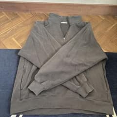 GU ハーフジップ スウェット ブラウン Lのサムネイル