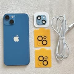 美品 iPhone13 128GB ブルー SIMフリー バッテリー81% - メルカリ