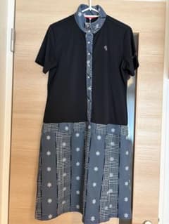 marie claire マリクレール 半袖ゴルフワンピース黒Lサイズ | Mercari