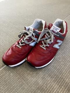 New Balance M576 RED レッド 赤レザー UK 27.5 - メルカリ