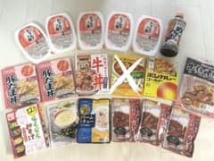 食品17点セット【めんつゆ、国産米ご飯、カレー、みそ汁、丼の素など】のサムネイル