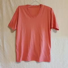 Vネック 半袖 Tシャツ ピンクのサムネイル